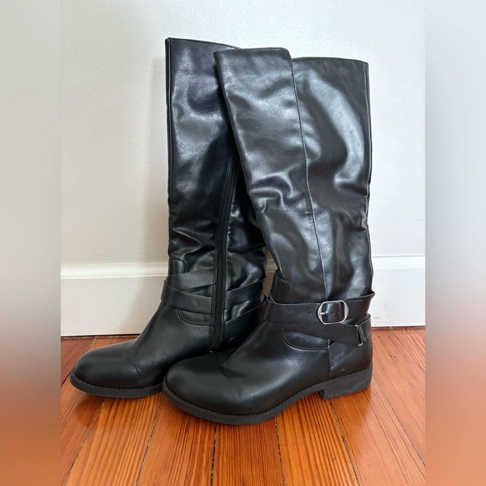 Style & Co Knee High Boot with Buckle Detail